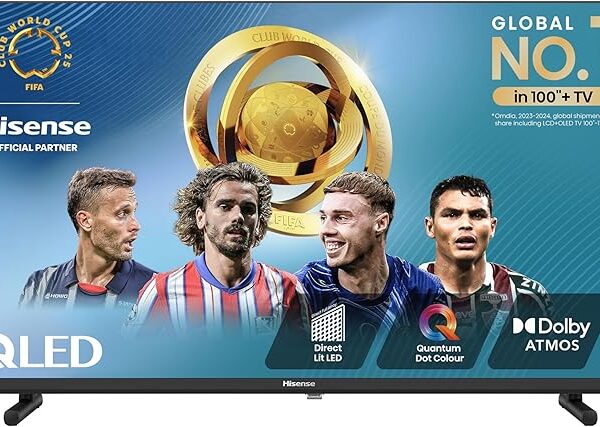 Hisense 40 inch Full HD QLED Smart TV 40A5NQTUK - Quantum Dot Colour, Natural Enhancer,HDR & HLG-Dolby Atoms, HDMI, Share to TV, and Youtube, Freeview Play, Netflix and Disney+ (2024 Model)
