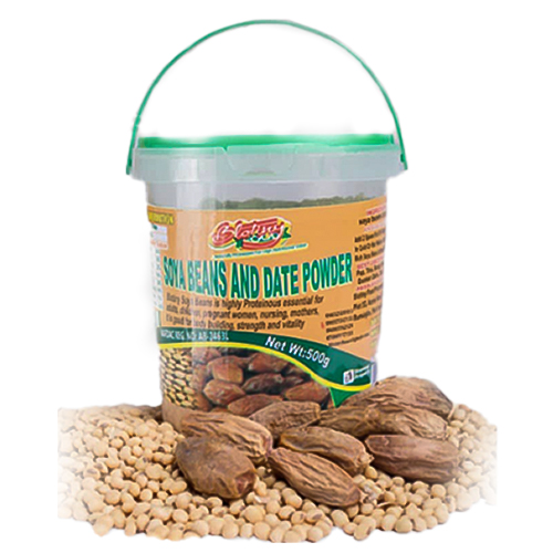 Soyabean and Date Powder - 100% Natural Protein Supplement  500g (A Pack of 12)